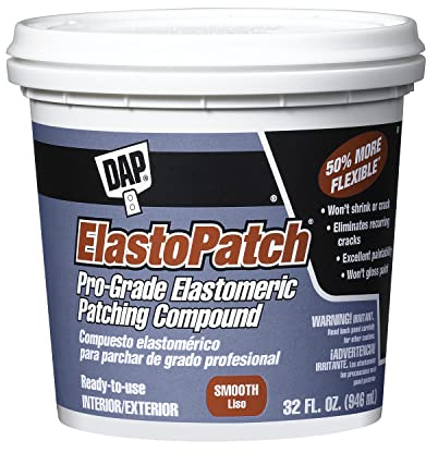 DAP ElastoPatch Smooth Flexible Patching Compound, White, 32 Oz (7079812278)