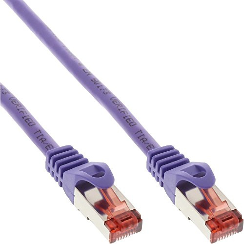 InLine 76400P S/FTP Patchkabel (250MHz, PVC, Kupfer, 10 m) Lila