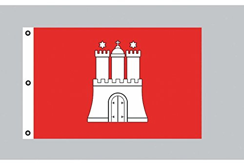 Everflag Riesen-Flagge: Hamburg 150cm x 250cm