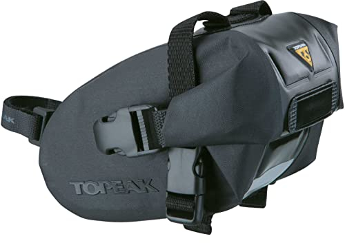 Topeak Satteltasche Wedge DryBag Strap Mount, Black, Medium (18.5 x 11.5 x 11 cm, 1l)