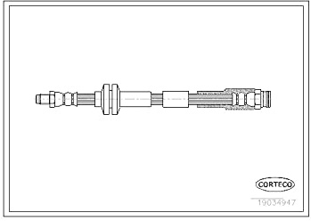 Corteco 19034947 Bremsschlauch vorne