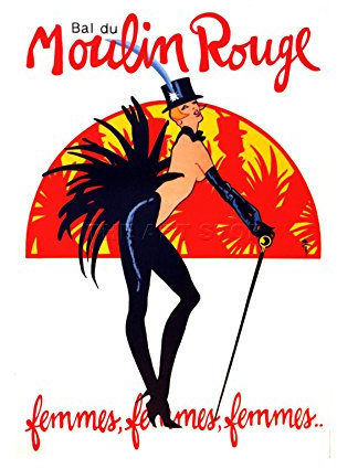 Wee Blue Coo STAGE BURLESQUE MOULIN ROUGE DANCE PARIS FRAME ART PRINT PICTURE F12X1157