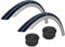 Schwalbe 2x Lugano 700c x 25 Road Racing Bike Tyres & Presta Tubes - Blue