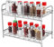 BESTonZON 2-Tier Kitchen Rack Countertop Storage Organizer Shelf Holder for Jars Bottle