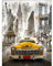 YSCOLOR Diamond Painting Diamant-Stickerei New York Auto Rund Vollbohrer Kreuzstich 5D rund Strass Mosaik Wohnkultur 30 x 40 cm