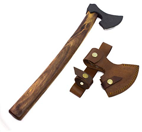 Norwegische Wikinger Wurfaxt inkl. Lederscheide 47cm