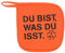 Rammstein Topflappen ”Du bist, was du isst” orange, Offizielles Band Merchandise