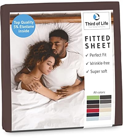 Premium Spannbettlaken 120x200 cm I Aus natürlicher und weicher Baumwolle I Das atmungsaktive Bettlaken BENE ist fussel- & faltenfrei I Designed in Germany I Jersey Bettbezug I 20 cm Höhe, 120x200cm