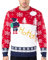 NOROZE Herren Unisex Retro Hässlich Frech Gestrickt Weihnachten Pullover Strickpullover Top L Ho Ho Santa- Rot