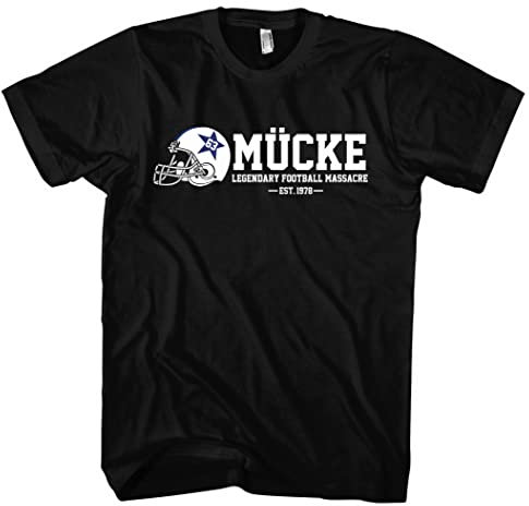 Mücke 63 Herren T-Shirt | Football Shirt Kult Weltkulturerbe | M3 Schwarz (4XL)