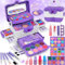 Flybay Coffret Maquillage Enfant Lavable Jouet Créatif Sécurisé pour Filles 3-10 Ans Idée Cadeau Anniversaire & Noël‌ (Purple-Maquillage Enfant)