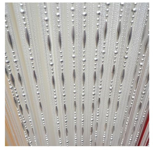 Crystal Beads Curtain Beaded Curtain Glitter Crystal Tassel String Line Door Curtains Window Room Divider Decorative Tulle Curtains For Room String Bead Curtain (Color : White, Size : 100x200cm)
