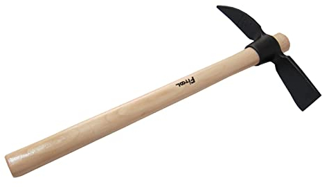 Binette de plantation classique forgée de 50 cm pour fleurs et légumes, creuser le mattock pour la culture et le désherbage, binette à mattock pour piocher 0,9 kg