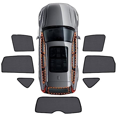 Auto Sonnenblende Für Toyota Für CHR Für CH-R CH R 2018 2019 2020 2021 Magnetische Auto Frontscheibe Hinten Seite Vorhang Sonne Schatten Auto Sonnenschirm (Size : G-7Pcs Sunshades)