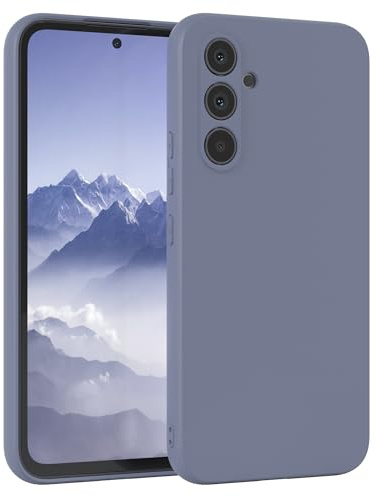 EAZY CASE - Silikonhülle für Galaxy A54 Hülle Silikon Case Blau weich stoßfeste Handyhülle Schutzhülle mit Kameraschutz Dünn Premium Schutz Cover TPU Phone Bumper in Eisblau Matt