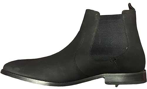 FRETZ men SVEN Stiefeletten Chelsea Schohe Boot Schwarz noir MATT (Schwarz Matt, EU Schuhgrößensystem, Erwachsene, Herren, Numerisch, M, 45)