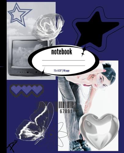 composition notebook: Composition notebook for teens and everyone loving the Y2K theme | 110 pages | 7.5 x 9.25