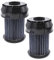 vhbw 2x Faltenfilter kompatibel mit Bosch BGS 62530, 6-2530 (Serie 01 bis 04), 6253001, 6235GB01 Staubsauger - Filter, Patronenfilter, schwarz