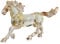 Kristallpferd, realistische Tierkunstfigur, Sammlung, Tischdekoration, Statue, Heimdekoration (Gold)