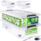 Deuba® Aufbewahrungsboxen 2 x 30l mit Deckel und Rollen, stapelbar, transparent Kunststoff BPA-frei Klickverschluss, RB60 für Büro, Garage, Waschraum