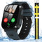 Noctiluxia Kinder Smartwatch GPS, 4G Watch Telefon, Wasserdicht, SOS Phone, Videoanruf, Zwei-Wege-Anrufe, Echtzeit Chat, Kamera, Schrittzähler, Wecker, für 4-12 Jungen und Mädchen (Schwarz)