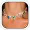 Reaky Colliers ras-du-cou en strass, collier en forme de cœur, collier étincelant, bijoux pour femmes