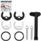 SMCEHEYA 9 Pcs Monobloc Tap Fixing Kit Faucet Fixing Tool Kit for Hot and Cold Water Faucet Tap Fixing Kit for Kitchen Faucet Bathroom Basin Horseshoe Installation Fastening Accessories