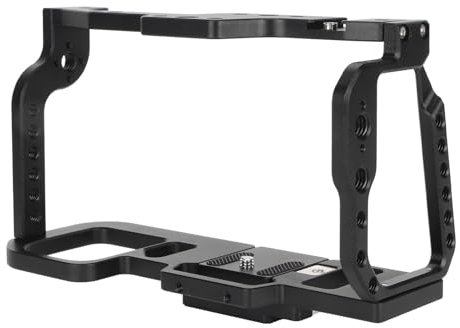 Rankomu Jaula de cámara para BMPCC 4K 6K, diseño profesional para cámara Blackmagic Pocket Cine, incluye zapata fría, construcción de aluminio ligero