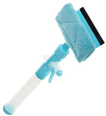 NIYANGLE Fensterwischer Aus Glasreinigungswerkzeug Mit Handtuch Wassersprühender Fensterreiniger Praktisches Werkzeug Für Fensterreinigung Blau Für Glatte Oberflächen