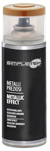 SIMPLETEK - Bomboletta Spray V400MET.1 Rame Vernice Effetto Metallizzato 400 ml Smalto Lucido Specchio Metalli Preziosi Ferro (1 pezzo)