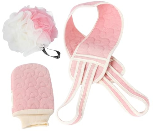 SHERCHPRY 1 Set Teli Esfolianti per Doccia con Palla Bagno Completamente Portatile e per Profonda e Comfort Ottimale Durante Bagno