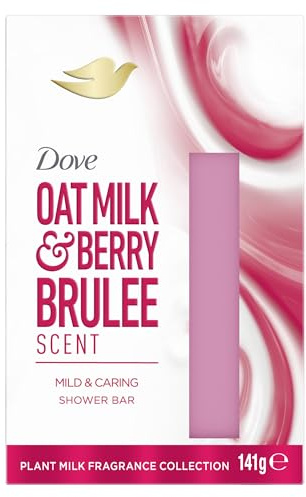 Dove Feste Duschpflege Oatmilk & Berry Brulee Deluxe Pflegedusche Beauty Bar für weiche und geschmeidige Haut 141 g
