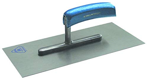 Jung Henkelmann Glättekelle (Carbonstahl, Holzgriff, ungezahnt, ergonomische Form, 280x130x0,7mm, Kelle) 80728000