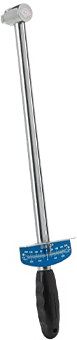 Clé dynamométrique Powerset Draper 34487, entraînement carré de 1/2 po, 0-21 kg/m ou 0-150 lb-pi, 480 mm, noir-bleu (le design peut varier)
