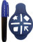 Longridge Golfball-ID-Marker mit Sharpie Pen