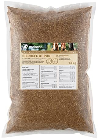Makana Bierhefe BT (Biertreber) PUR für Pferde, 1,5 kg Beutel
