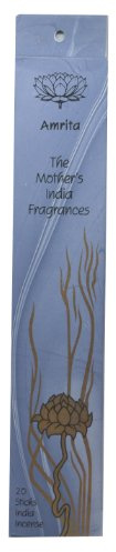 The Mother's India Fragrances Amrita Fair Trade Handmade Incense 20 Incense Sticks