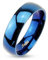 Tapsi´s Coolbodyart® Partner Ehe Ring Edelstahl 8mm Breit Blau Poliert 66(21)