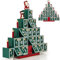 Spielwerk® Traditional Wooden Christmas Advent Calendar | 24 Days Of Gifts Behind Wood Doors | Reusable Christmas Countdown | For Kids and Adults | Pyramid Advent Calendar