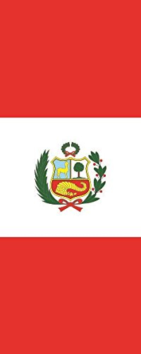 U24 Fahne Flagge Peru im Hochformat Premiumqualität 80 x 200 cm