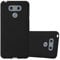 Cadorabo Hülle kompatibel mit LG G6 Schutzhülle TPU Silikon Case Frost Design Slim Kratzfest Weiche Gummi mit Rundumschutz Case Hülle für LG G6 in Schwarz