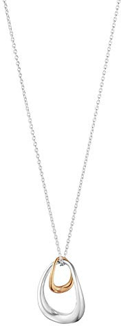 Georg Jensen Offspring Sterling Silver and 18ct Rose Gold Pendant