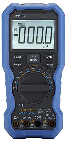 Akozon Bluetooth Digitalmultimeter OW18B Tester Datenlogger Thermometer-unterstützte mobile App-Überlastungsschutz-NCV berührungslose Spannung Sense-Muti Geräte Verbindung-Offline-Record-Funktion