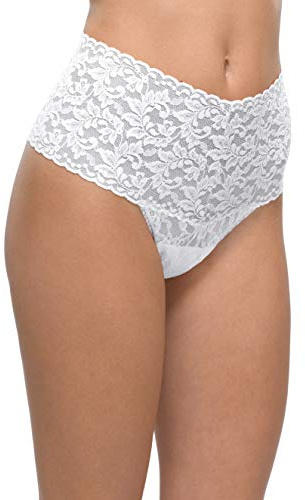 Hanky Panky Retro Thongs, No VPL, Cotton-Lined, Vintage, One Size 0-12