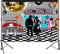 Hintergrund der Rock und Roll Party 50er Jahre Thema Party Kulisse für Fotostudio Fotografie Größe: 2.1 x 1.5m Nicht-waschbar