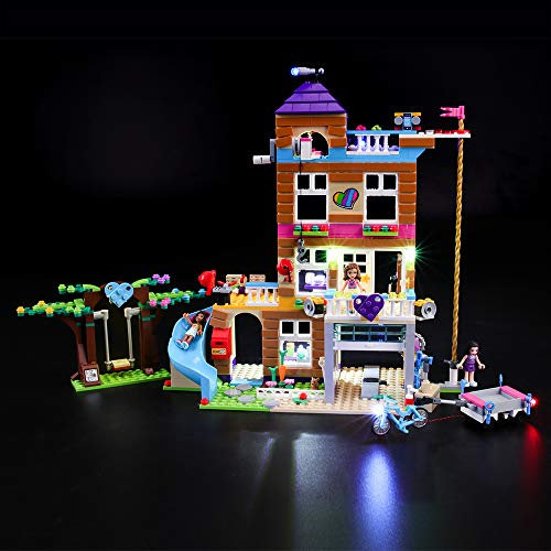 BRIKSMAX Kit de LED pour Lego Friends La Maison de l’amitié, Compatible avec la Maquette Lego 41340, La Maquette de Construction n'est Pas Incluse