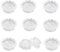 Tasse de Greffage des Cils,Greffe de Cils Floraux Sun Cup,Greffe de Tasse de Floraison des Cils,Palettes de Stockage D'extensions de Cils et Colle,Une Seconde Floraison,Simple et Efficace (100 Pièces)
