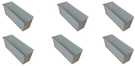 Dio 12X Blumenkasten Weiss Balkonkasten Einsatz für Europalette Pflanzkasten ca.35,5 X 12,5 x 12 cm Beet Garten vor der Haustüre für Europaletten oder passende Einwegpaletten Einsatz Blumen Pflanzen