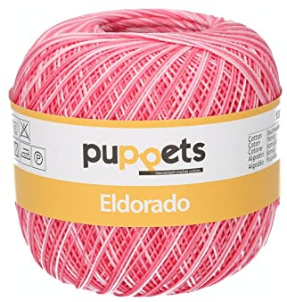 Puppets 4578012-00038 Häkelgarne, 100% Baumwolle, 38, onesize, 52 gramm