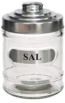 Salero Tarro Silver 700ml Cristal